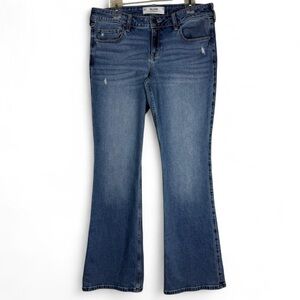 Hollister Low-Rise Bootcut Jeans Women’s Size 12 Long Blue Stretch Denim